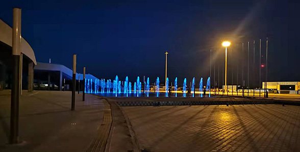 援柬埔寨體育場項(xiàng)目噴泉