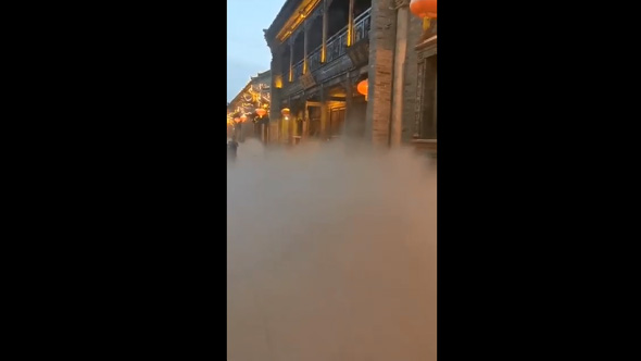 山西榆次北大街冷霧